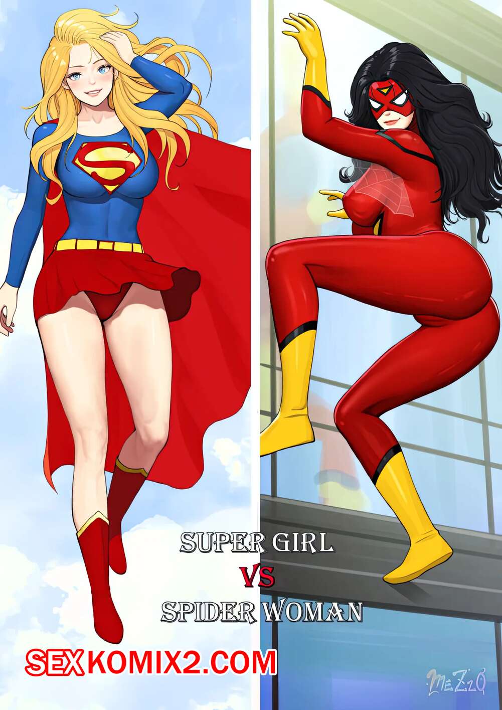 ✅️ Порно комикс Супергерл и Женщина Паук. Supergirl and Spiderwoman. Mezzo.  секс комикс брюнетка Женщина паук | Порно комиксы на русском языке только  для взрослых | sexkomix2.com